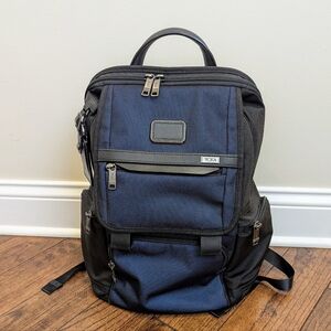 Tumi Laptop Backpack Navy Black